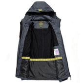 Herren Regenjacke mit Patch-Bombardina.de