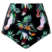 Geblümte Bikinihose mit hoher Taille-Bombardina.de