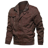 Herren Jeansjacke mit Stehkragen-Bombardina.de