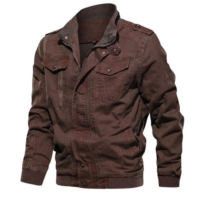 Herren Jeansjacke mit Stehkragen-Bombardina.de