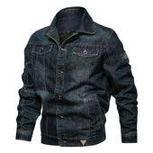 Herren Jeansjacke mit Patches-Bombardina.de