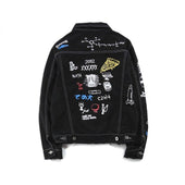 Herren Jeansjacke mit Aufdruck-Bombardina.de