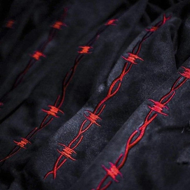Herren-Jeansjacke mit Totenkopfmotiv-Bombardina.de