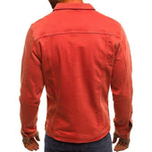 Einfarbige Jeansjacke für Herren-Bombardina.de