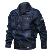 Herren Jeansjacke mit Patches-Bombardina.de
