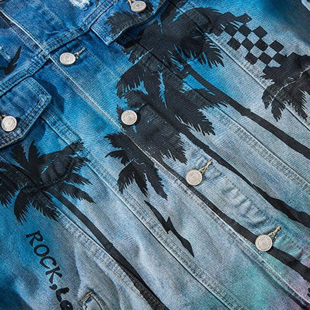 Herren Jeansjacke mit dem Aufdruck-Bombardina.de