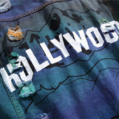Herren Jeansjacke mit Aufdruck-Bombardina.de
