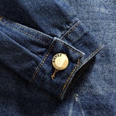 Herren-Jeansjacke mit einem Abzeichen auf der Rückseite-Bombardina.de
