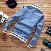 Herren Jeansjacke mit Patches-Bombardina.de