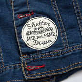 Herren Jeansjacke mit Patches-Bombardina.de