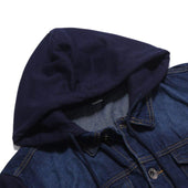 Herren Jeansjacke aus kombinierten Materialien-Bombardina.de