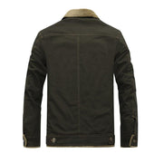 Herren Jeansjacke mit braunem Futter-Bombardina.de