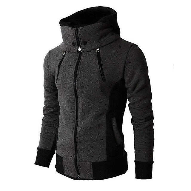 Herren-Übergangsjacke mit schwarzen Einsätzen-Bombardina.de