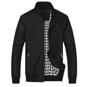 Herren-Übergangsjacke mit kariertem Futter-Bombardina.de