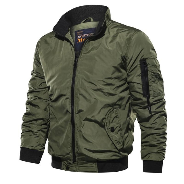 Herren-Übergangsjacke mit Tasche am Ärmel-Bombardina.de