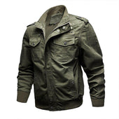 Herren-Übergangsjacke im Military-Stil-Bombardina.de
