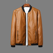 Herren Lederjacke mit geradem Schnitt-Bombardina.de