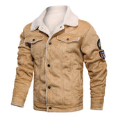 Isolierte Herren-Lederjacke-Bombardina.de