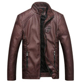 Herren Lederjacke mit Patch-Bombardina.de