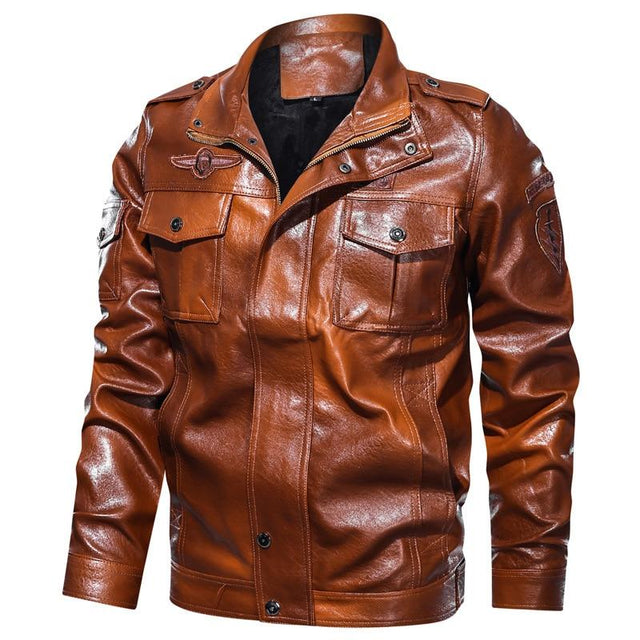 Herren Lederjacke mit Taschen-Bombardina.de