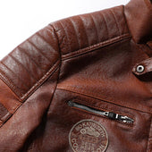 Herren Lederjacke mit Patches-Bombardina.de