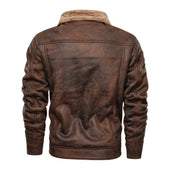 Isolierte Herren-Lederjacke-Bombardina.de