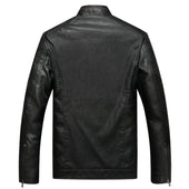 Herren Lederjacke mit Patch-Bombardina.de