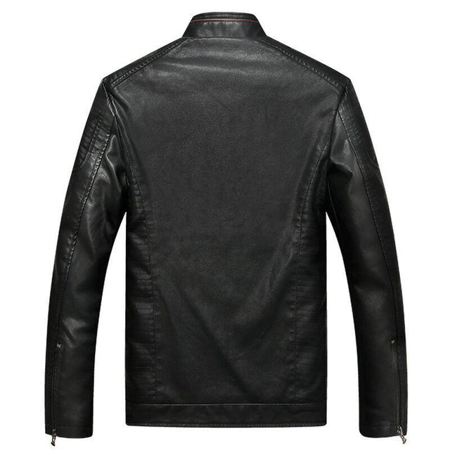 Herren Lederjacke mit Patch-Bombardina.de