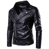Herren Lederjacke mit Gürtel-Bombardina.de