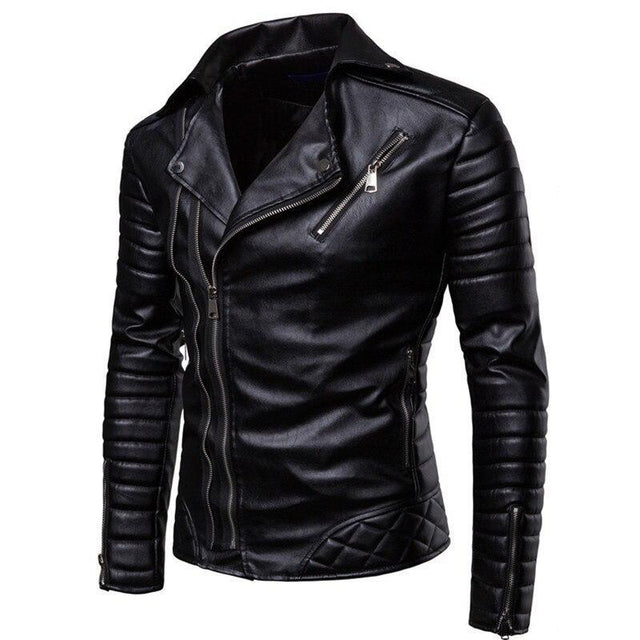 Herren Lederjacke mit Seitenverschluss-Bombardina.de