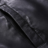 Herren Lederjacke mit Stehkragen-Bombardina.de