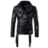 Herren Lederjacke mit Gürtel-Bombardina.de