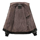 Isolierte Herren-Lederjacke-Bombardina.de