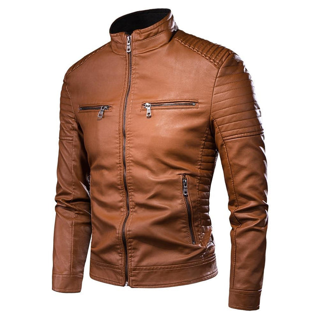Herren Lederjacke mit Taschen-Bombardina.de