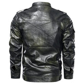 Herren Lederjacke mit Taschen-Bombardina.de