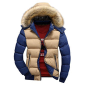 Herren Winterjacke mit bunten Ärmeln-Bombardina.de