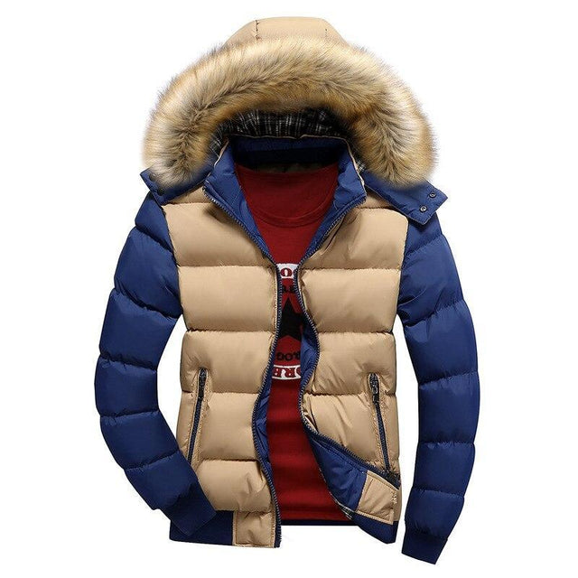 Herren Winterjacke mit bunten Ärmeln-Bombardina.de