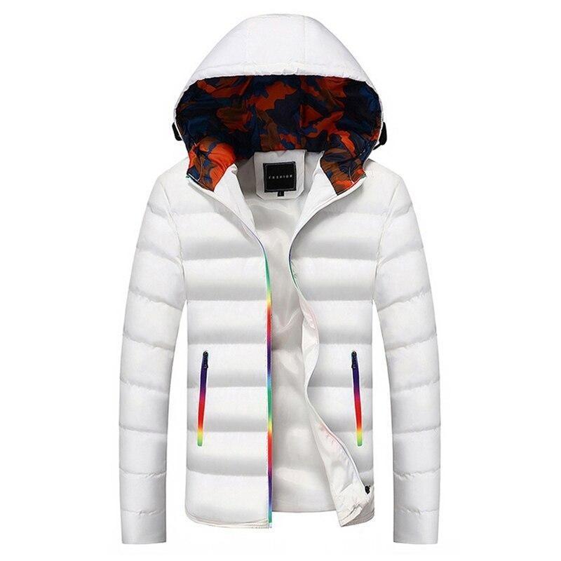 Herren-Winterjacke mit farbenfrohem Finish-Bombardina.de