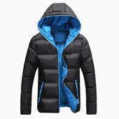 Herren-Winterjacke mit farbenfrohem Finish-Bombardina.de