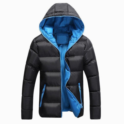 Herren-Winterjacke mit farbenfrohem Finish-Bombardina.de