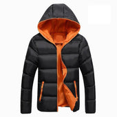 Herren-Winterjacke mit farbenfrohem Finish-Bombardina.de