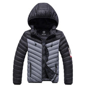 Herren zweifarbige Winterjacke-Bombardina.de