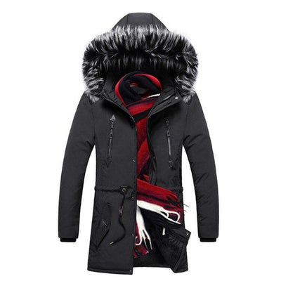 Herren Winterjacke mit Fell-Bombardina.de