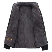 Einfarbige Herren-Winterjacke-Bombardina.de