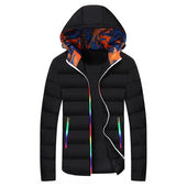 Herren-Winterjacke mit farbenfrohem Finish-Bombardina.de
