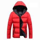 Herren-Winterjacke mit farbenfrohem Finish-Bombardina.de
