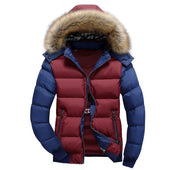 Herren Winterjacke mit bunten Ärmeln-Bombardina.de