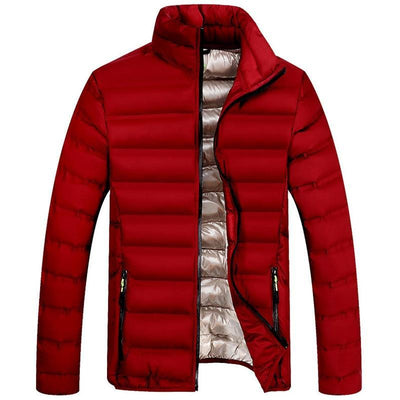 Einfarbige Herren-Winterjacke-Bombardina.de