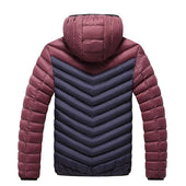 Herren zweifarbige Winterjacke-Bombardina.de