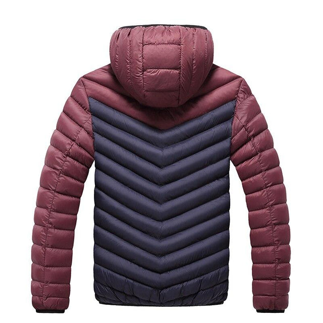 Herren zweifarbige Winterjacke-Bombardina.de